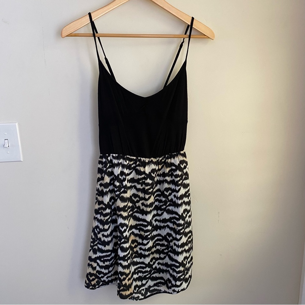 NORDSTROM - Zebra Print Open Back Dress